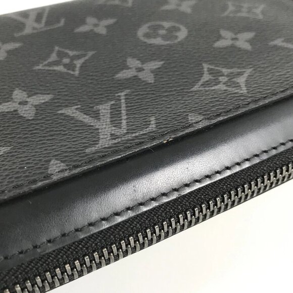 LOUIS VUITTON Monogram Eclipse Zippy XL M61698 Long wallet Round zipper - Picture 7 of 16